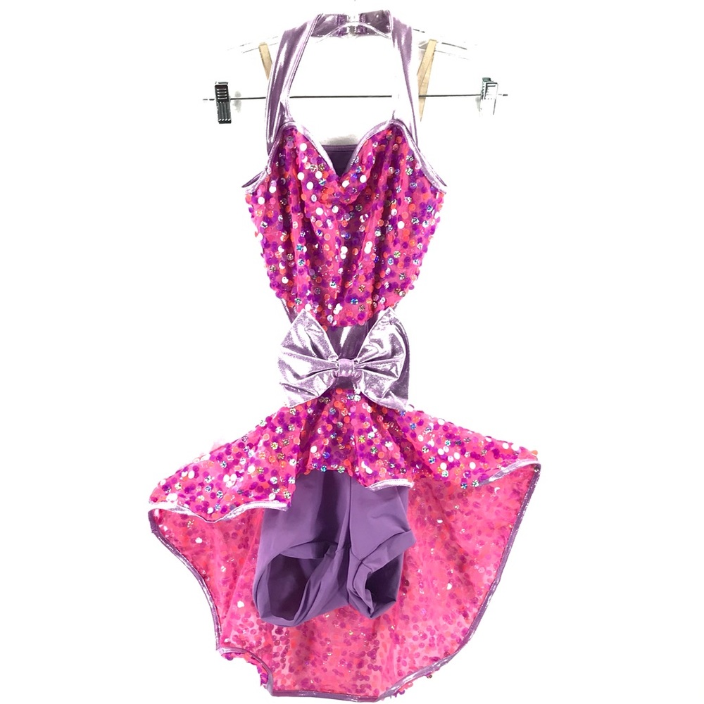 Weissman’s 1-piece dance costume Pink/Purple Child Large